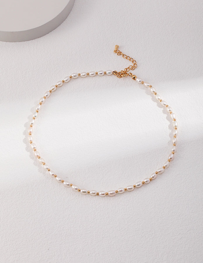 “Soft Dew” Pearl Necklace