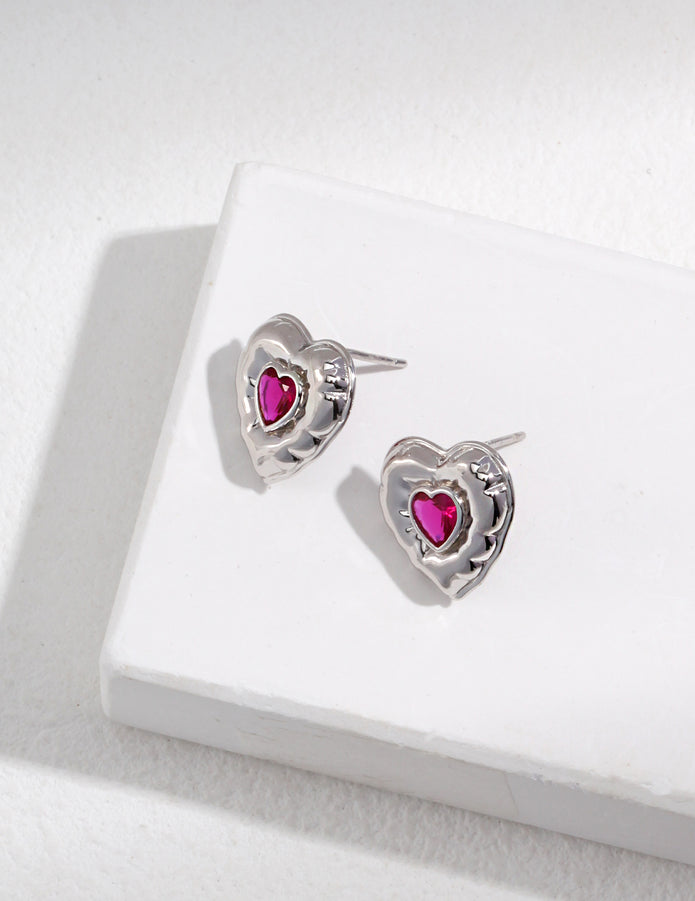 "Sweet Confession" Zircon Earrings