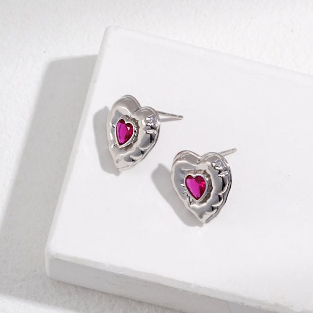 "Sweet Confession" Zircon Earrings