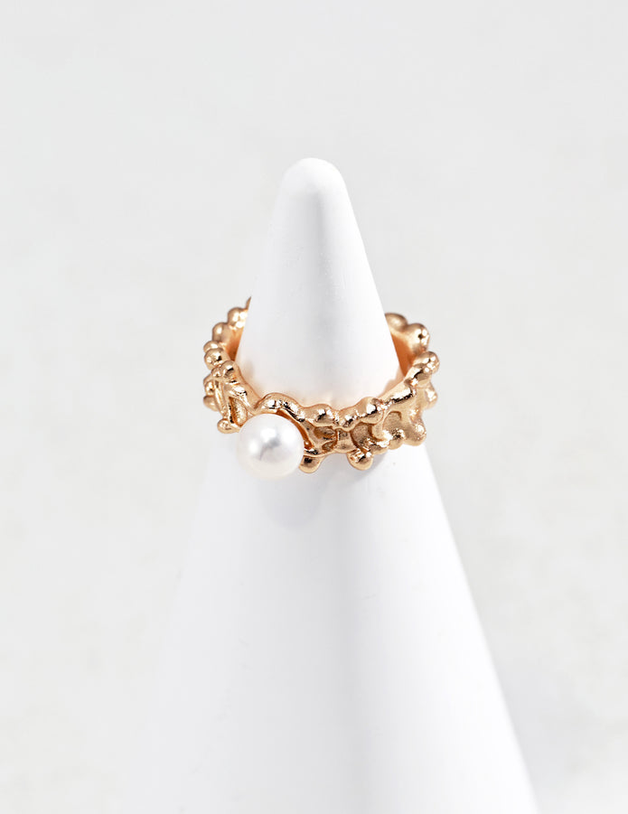 "Wave Dance" Pearl Ring
