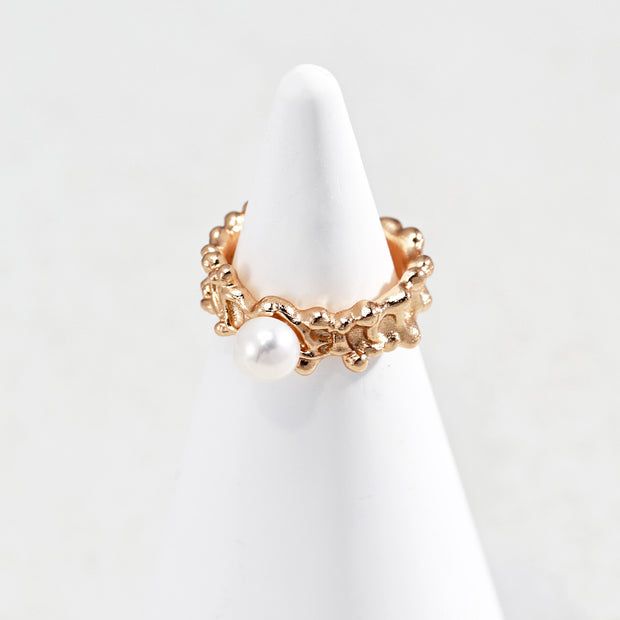 "Wave Dance" Pearl Ring