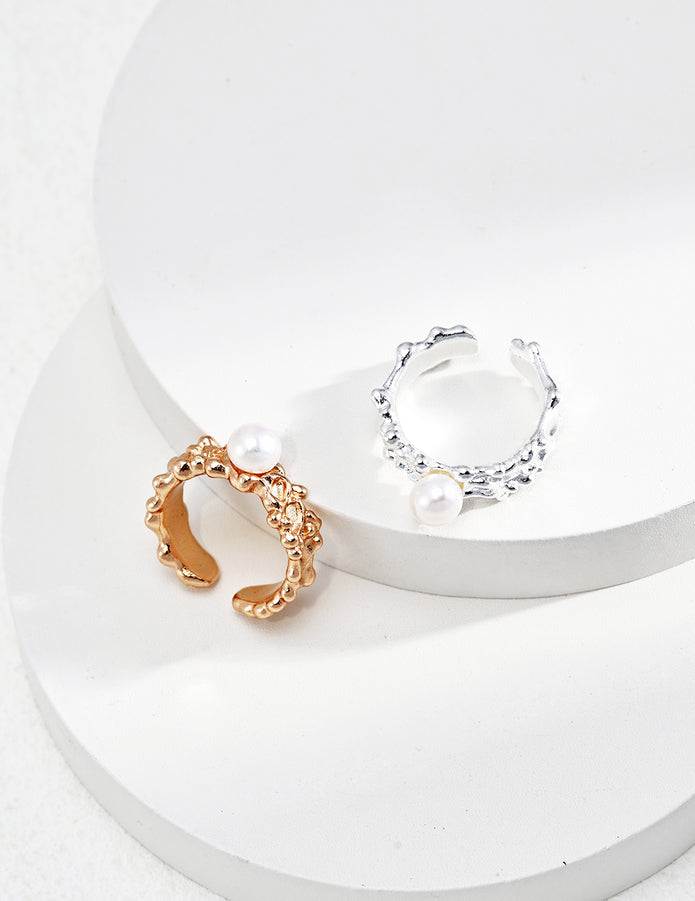 "Wave Dance" Pearl Ring