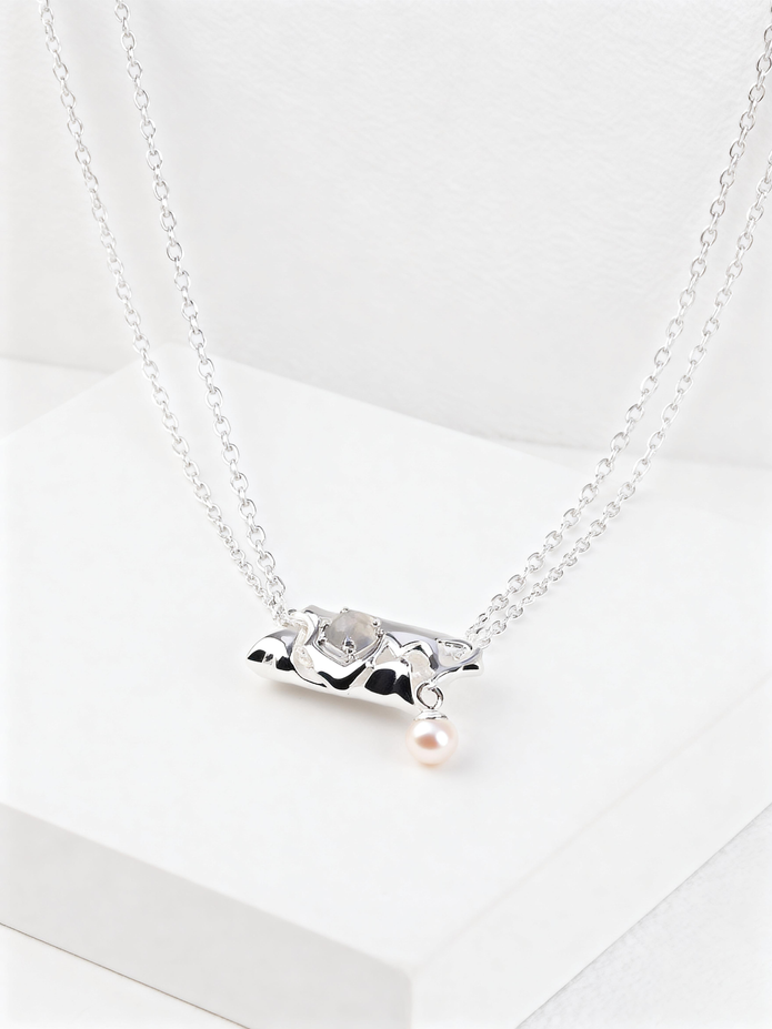 "Moonbeam" Moonstone Necklace