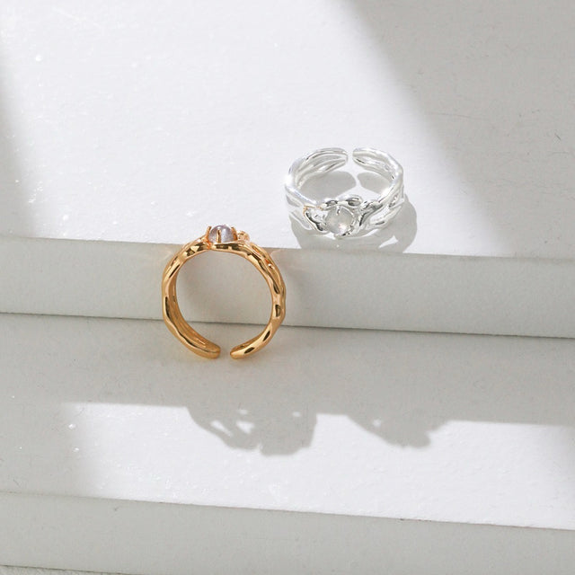 "Moonbeam" Moonstone Ring