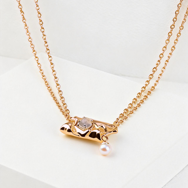 "Moonbeam" Moonstone Necklace