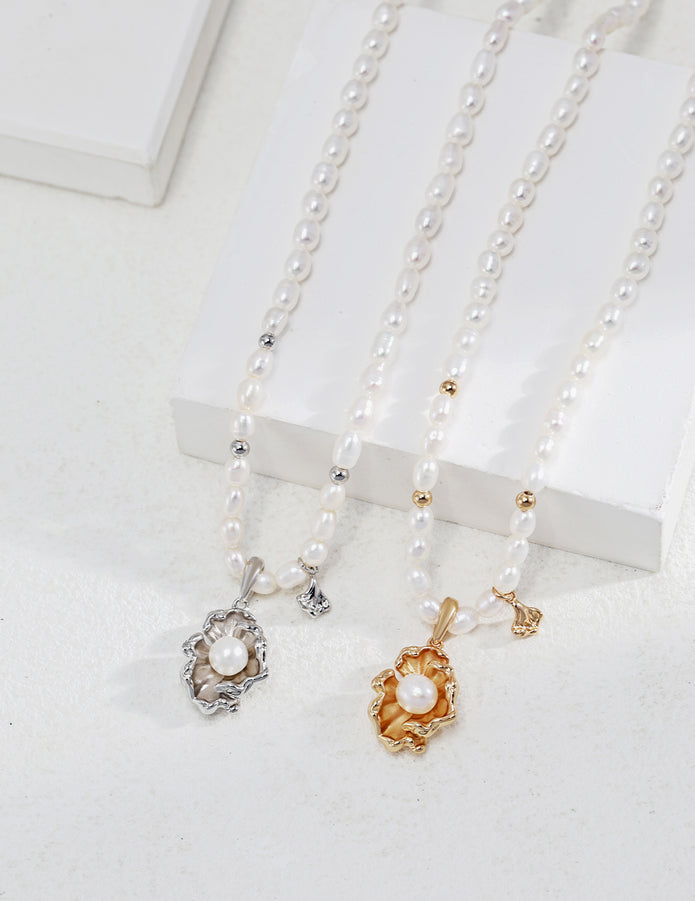 "Wave Dance" Pearl Necklace