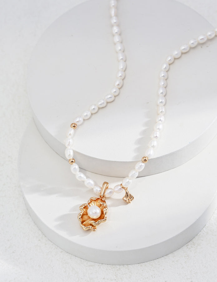 "Wave Dance" Pearl Necklace