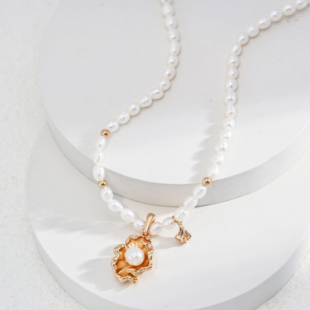 "Wave Dance" Pearl Necklace
