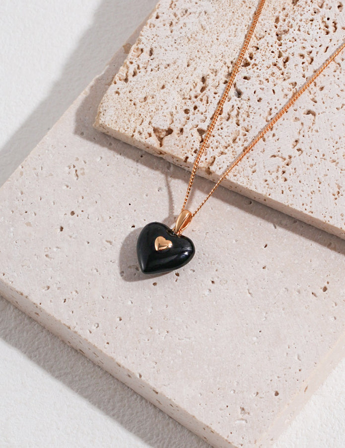 "Dark Core" Silver Necklace