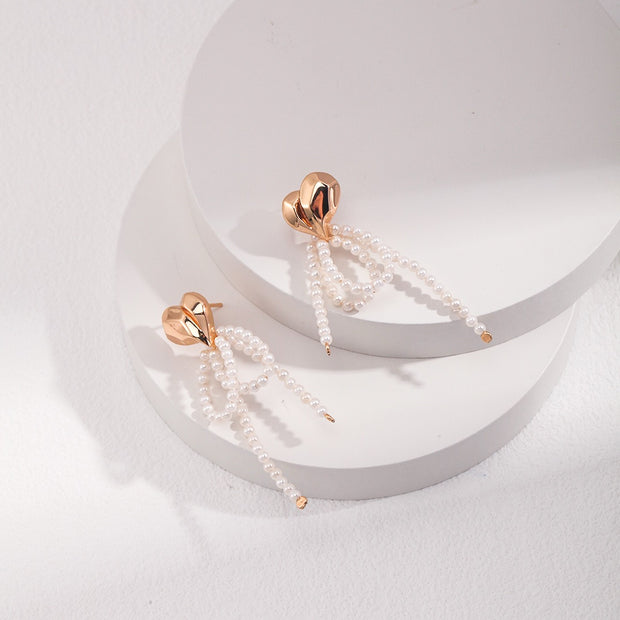 "Shellie" Shell Pearl Earrings