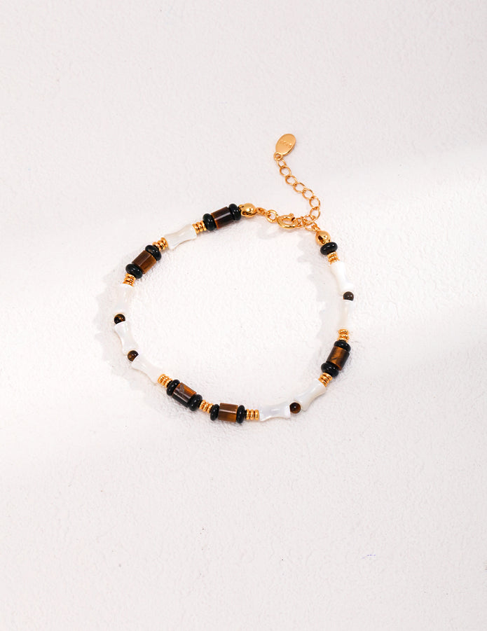 “Vintage Glow” Silver Bracelet