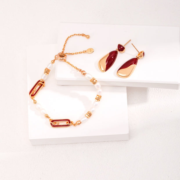 "Drizzle" Enamel Earrings