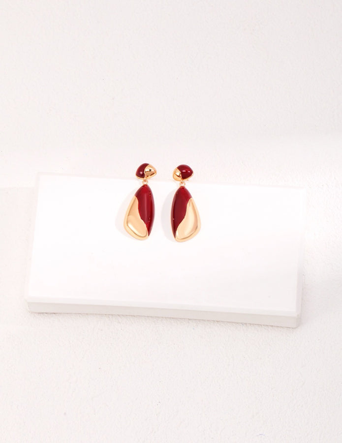 "Drizzle" Enamel Earrings