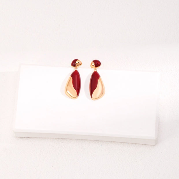 "Drizzle" Enamel Earrings