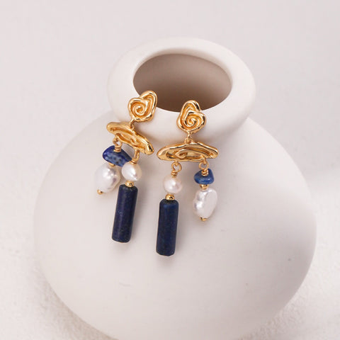 "Aurora" Lapis lazuli Earrings