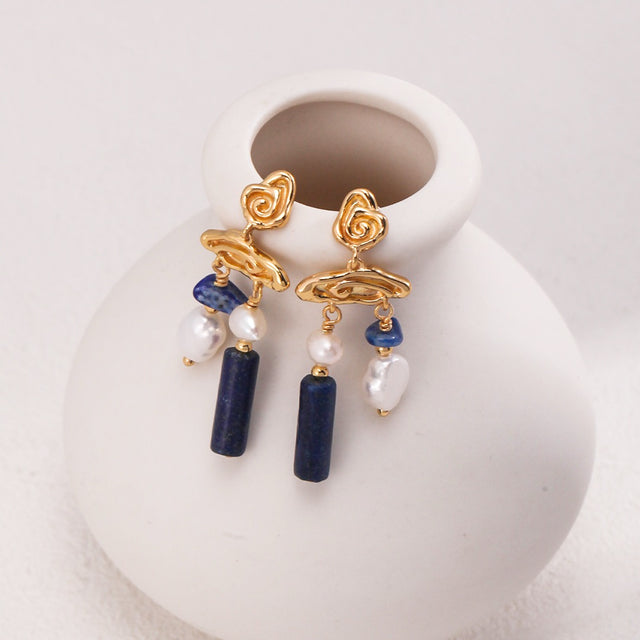 "Aurora" Lapis lazuli Earrings