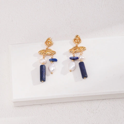 "Aurora" Lapis lazuli Earrings