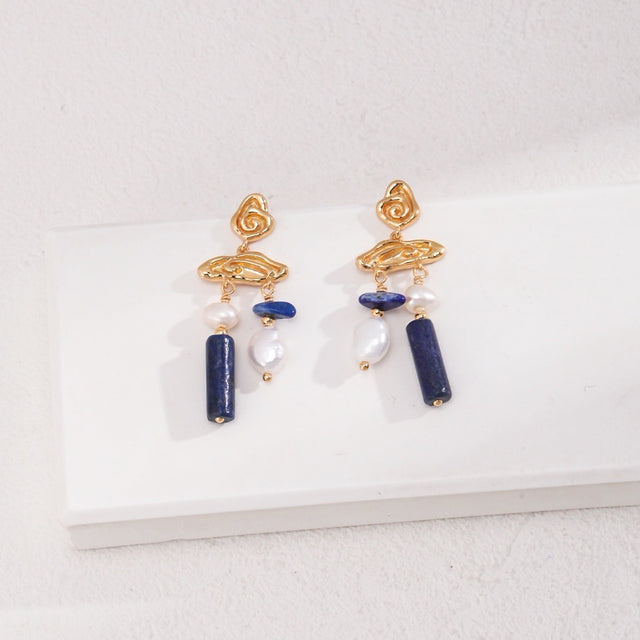 "Aurora" Lapis lazuli Earrings