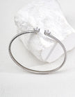 “Lumière” Silver Zircon Bangle