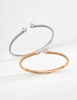 “Lumière” Silver Zircon Bangle