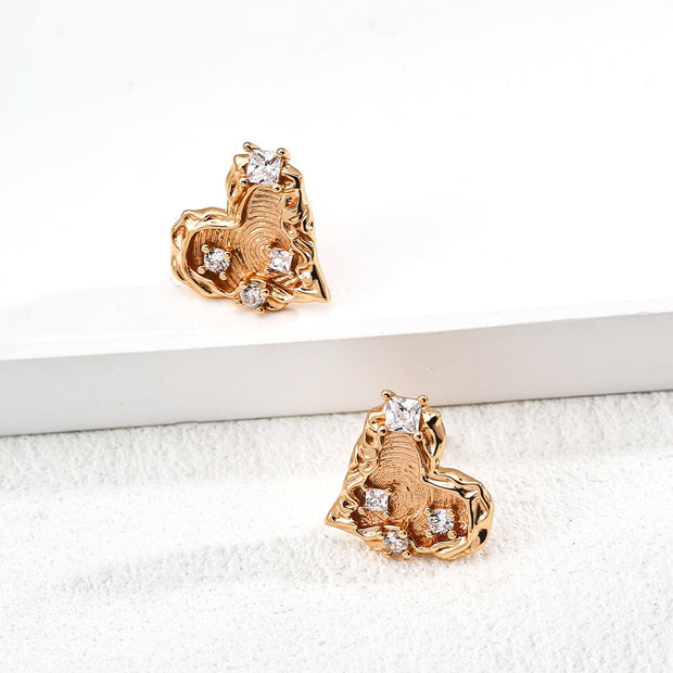 "Sparkle" Vintage Zircon Earrings