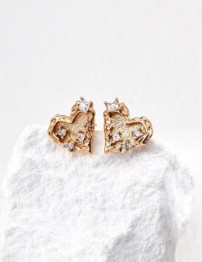 "Sparkle" Vintage Zircon Earrings