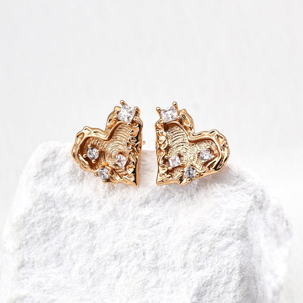 "Sparkle" Vintage Zircon Earrings