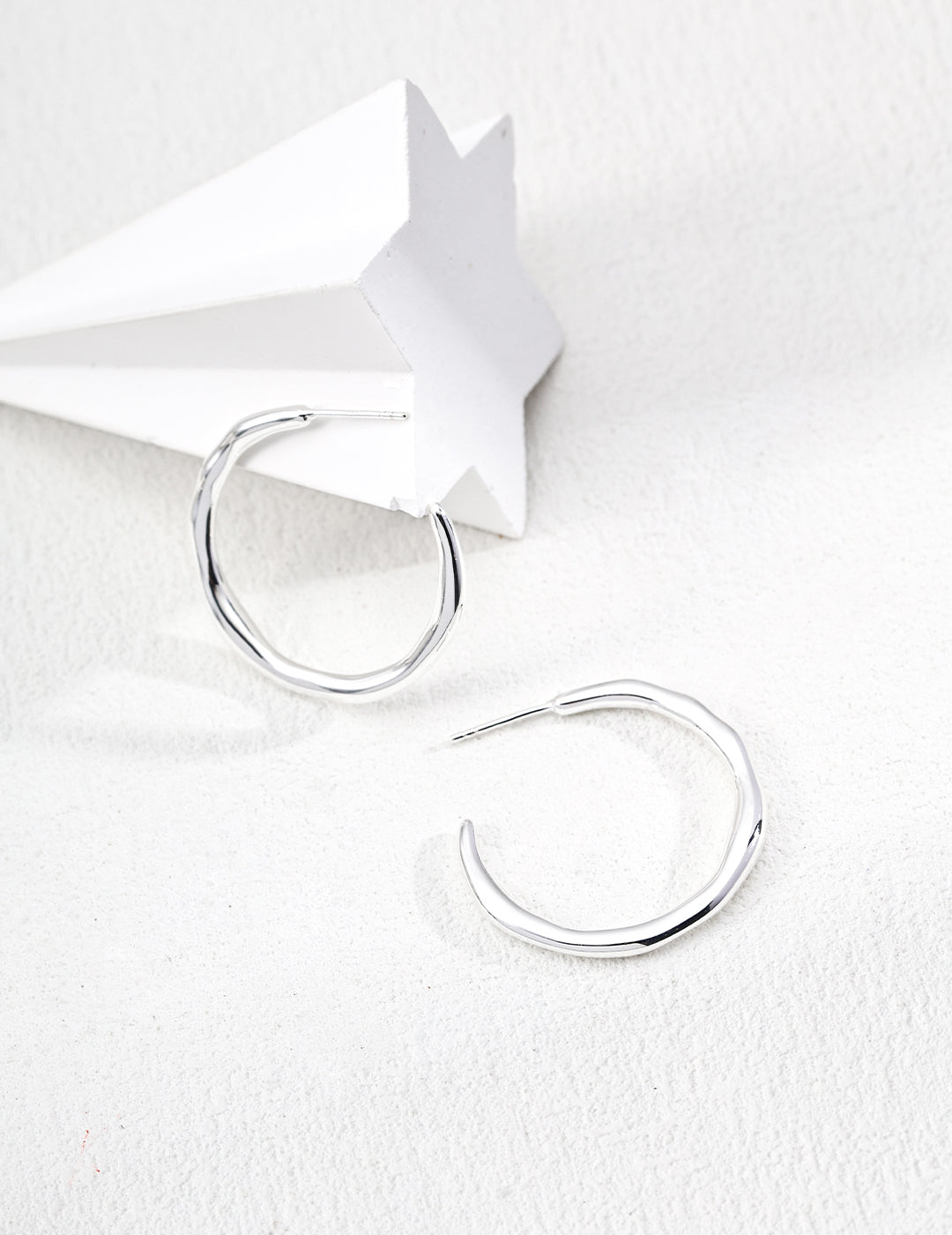 “Molten Flow” Silver Earrings