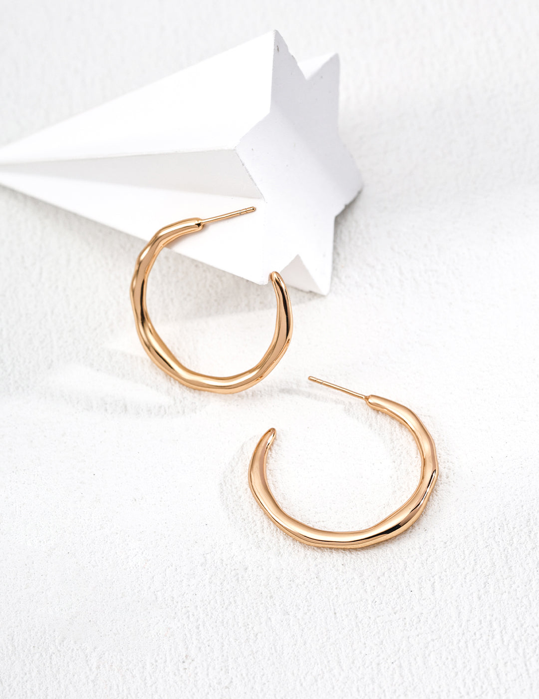 “Molten Flow” Silver Earrings