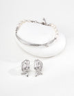“Silver Gleam” Pearl Bracelet