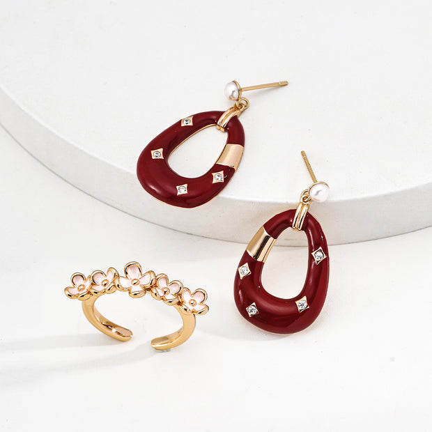 "Celestial Rouge" Earrings