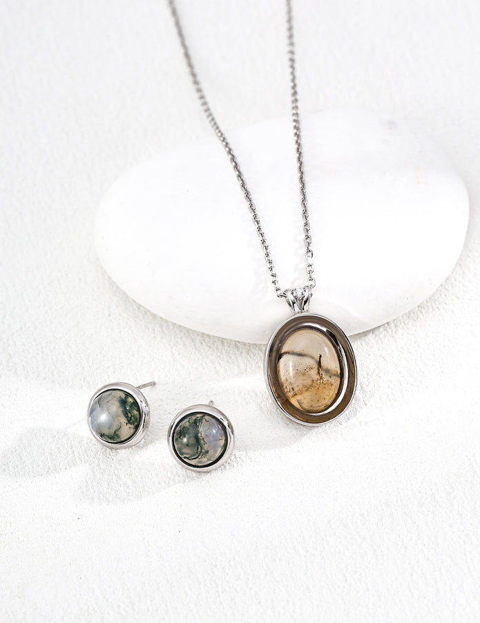 "Sea Rouge" Silver Necklace