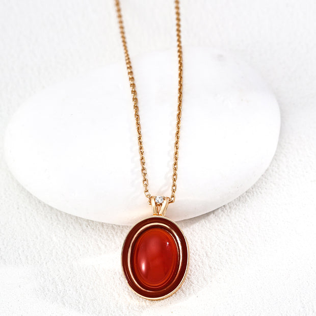 "Sea Rouge" Silver Necklace