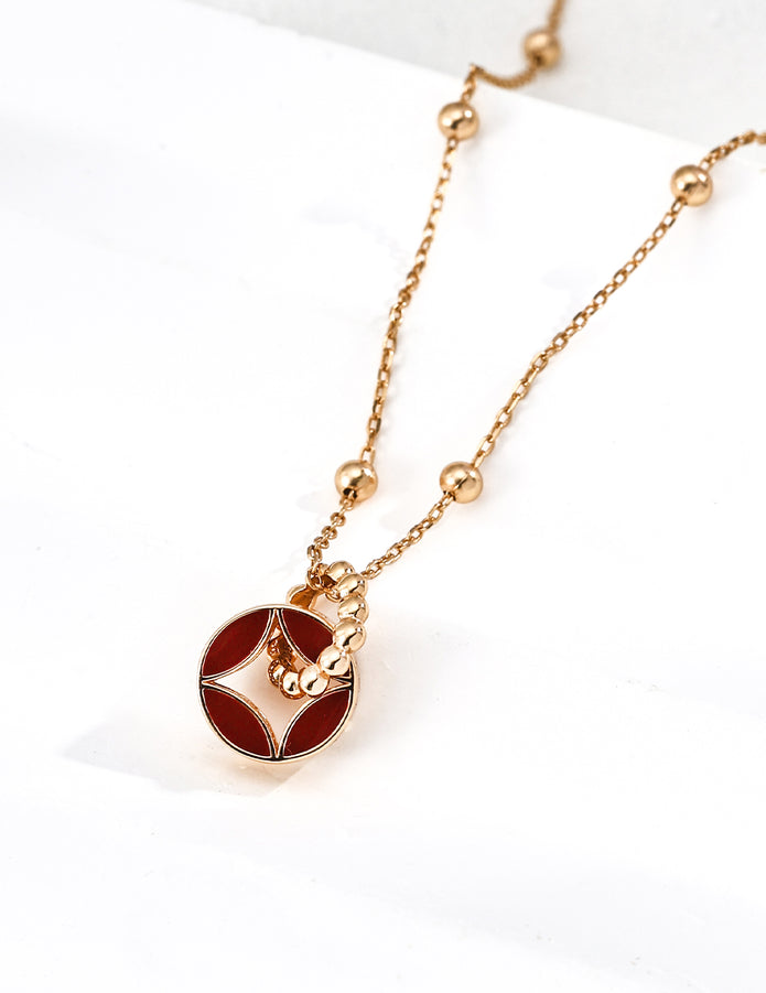 "Noble Crest" Silver Necklace