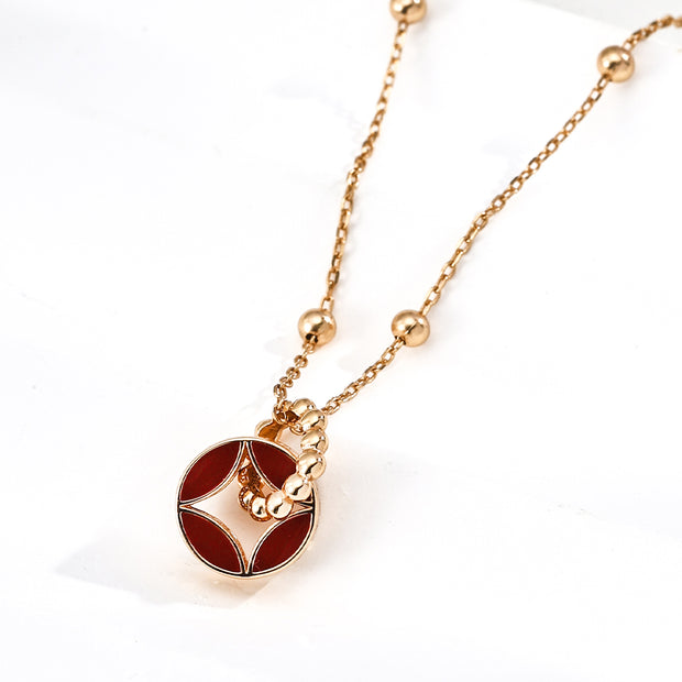 "Noble Crest" Silver Necklace