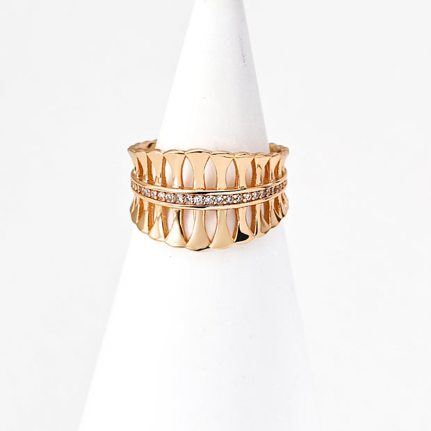 "Leaf Trace" Silver Ring