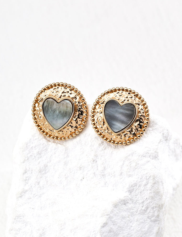 "Amour Élégance" Heart Duo Earrings