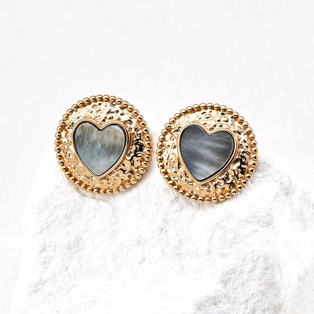 "Amour Élégance" Heart Duo Earrings