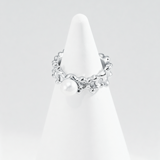 "Wave Dance" Pearl Ring