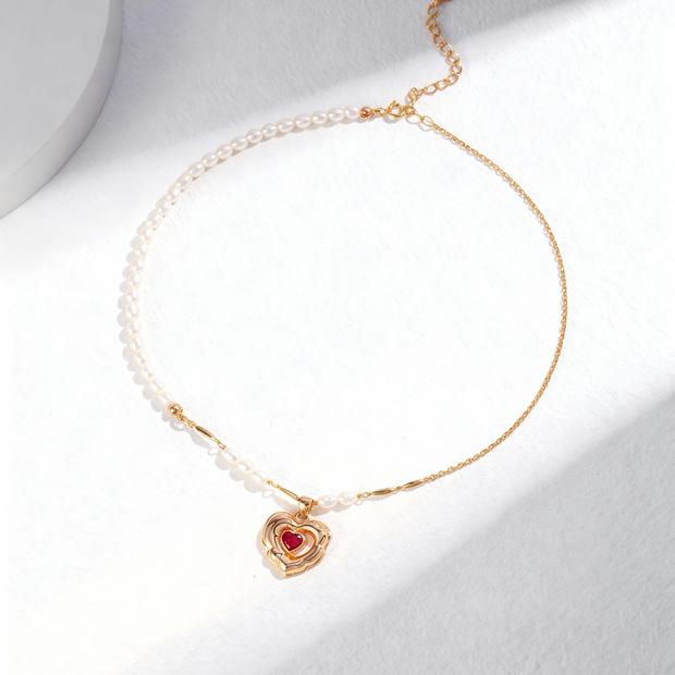 "Sweet Confession" Pearl Necklace