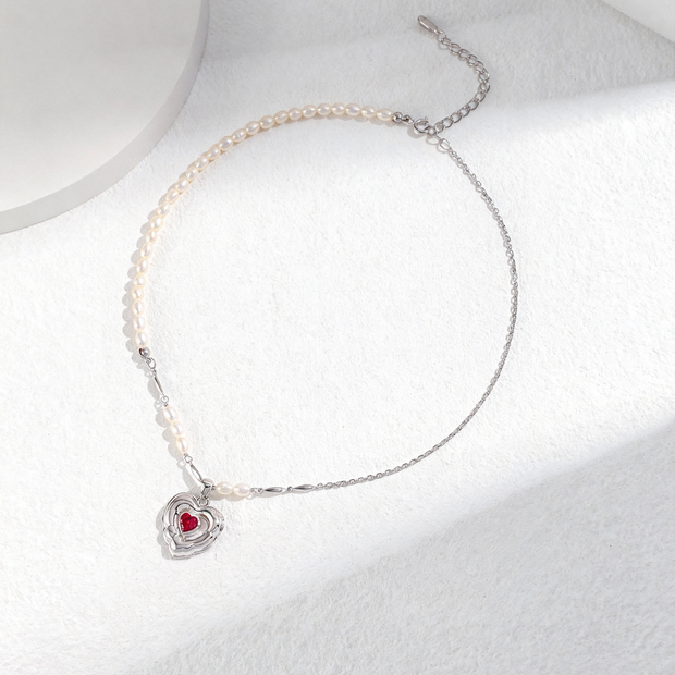"Sweet Confession" Pearl Necklace