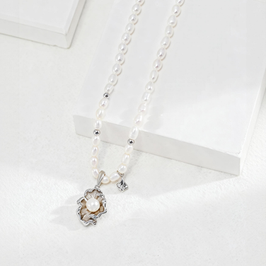 "Wave Dance" Pearl Necklace
